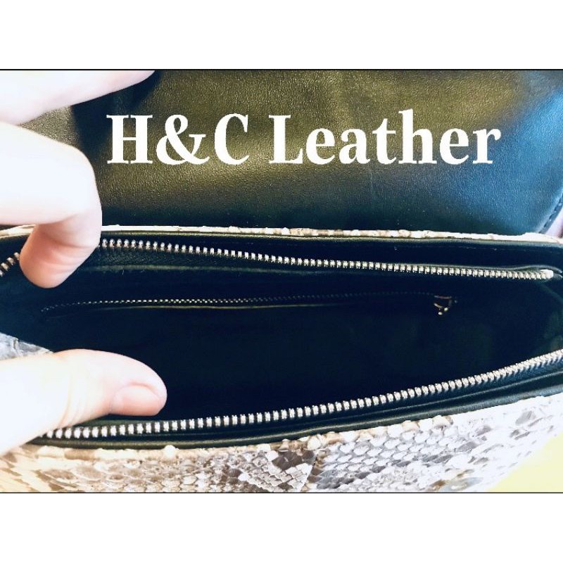 Túi xách 016B da trăn màu tự nhiên