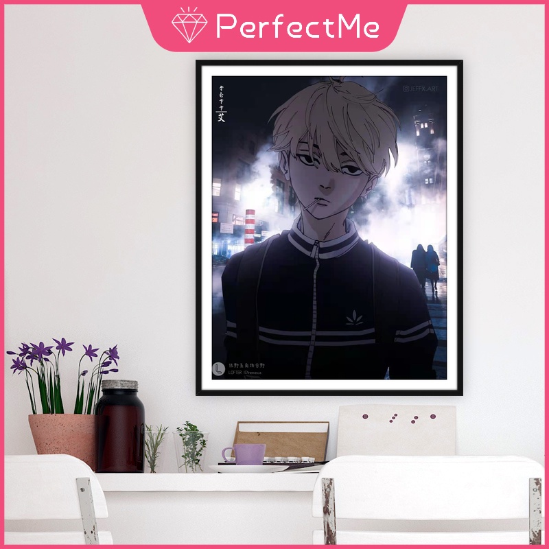 Bộ Tranh Đính Đá 5D Tự Làm 40x50cm Hình Anime Tokyo Avengers