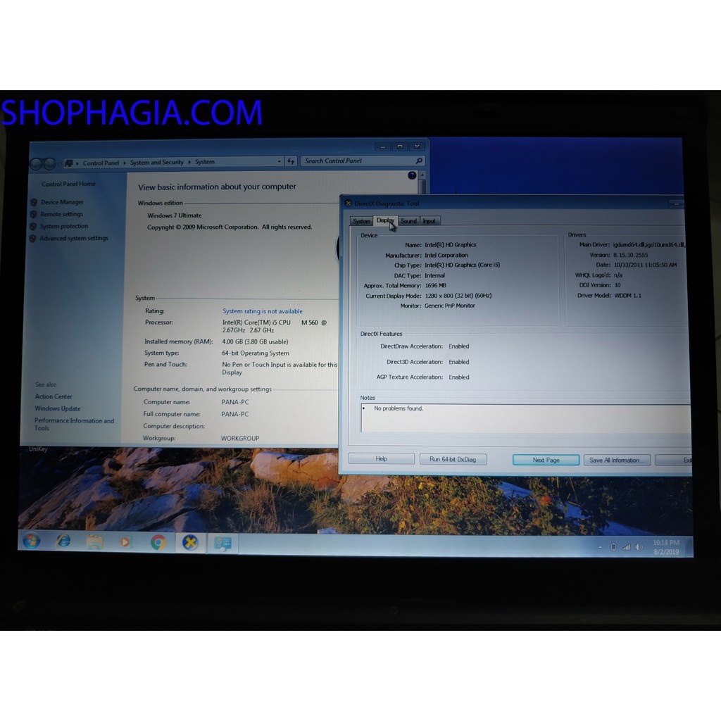 Laptop Pa.na.so.nic CF-N10 (S10) Core i5/4G/SSD 120G cổng HDMI siêu bền chống va đập