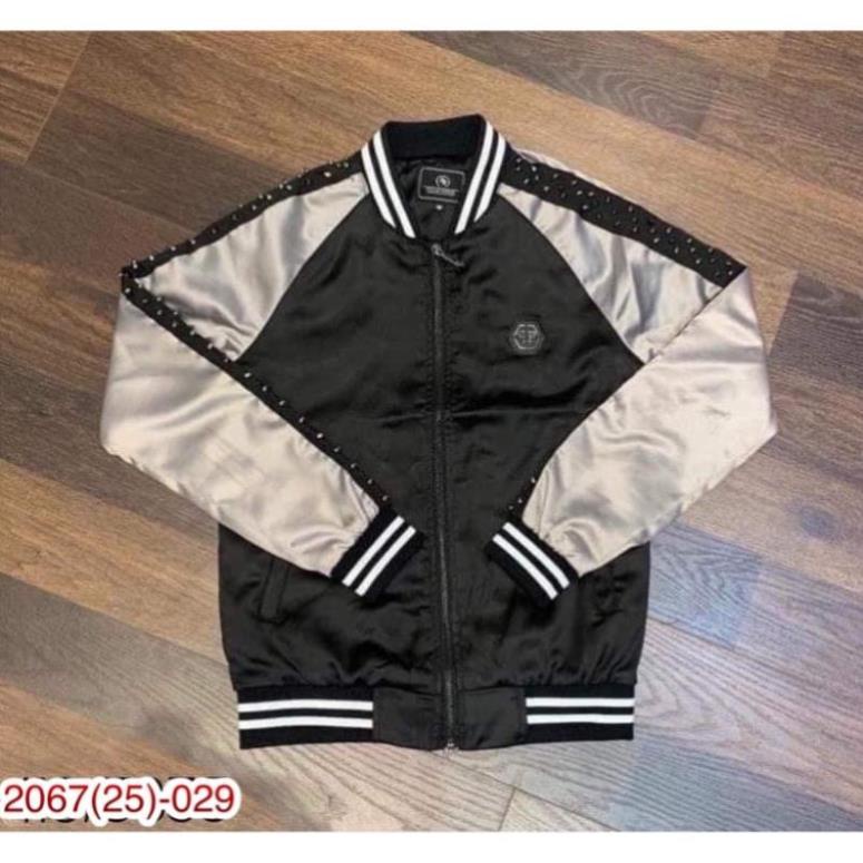 Áo khoác bomber nam Philiplein đính đá cao cấp chắc chắn chuẩn đường kim mũi chỉ ảnh thật 100%