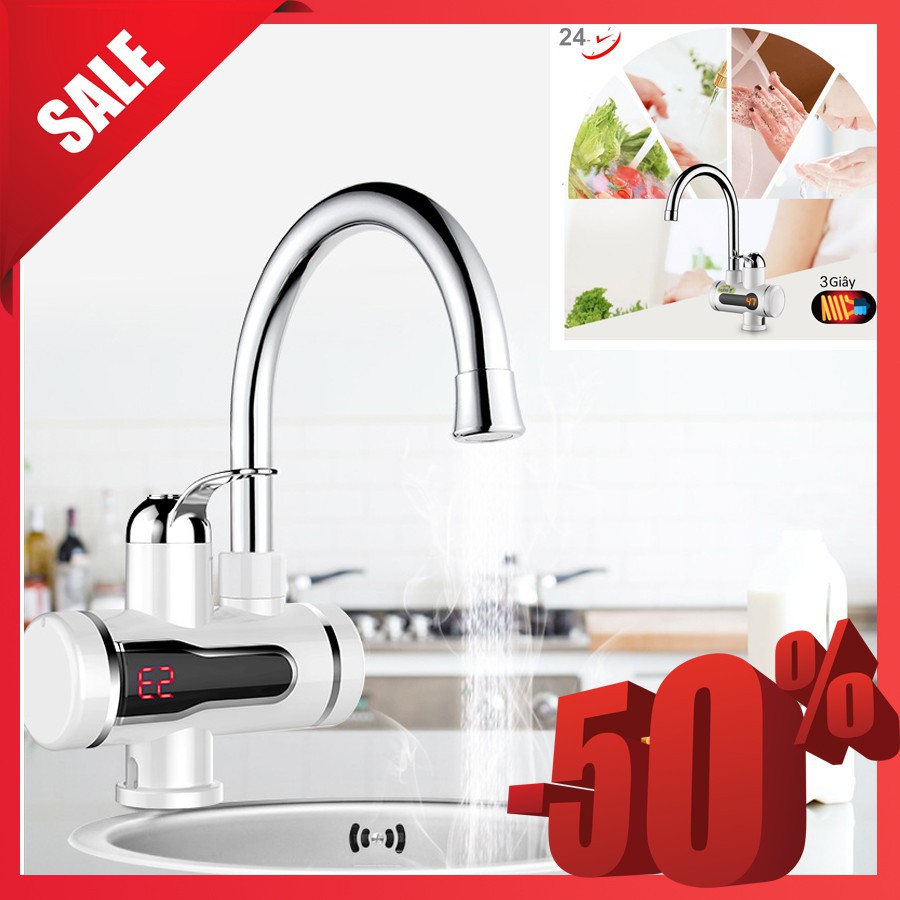 Máy Nước Nóng Trực Tiếp Tại Vòi Màn Hình Hiển Thị Cao Cấp, Làm Nóng Nhanh, Không Cần Bình Chứa - BẢO HÀNH UY TÍN