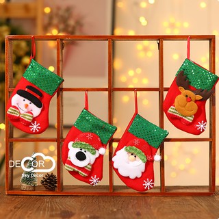 Vớ Noel trang trí Giáng sinh, decor chụp ảnh, nhà cửa, cửa hàng