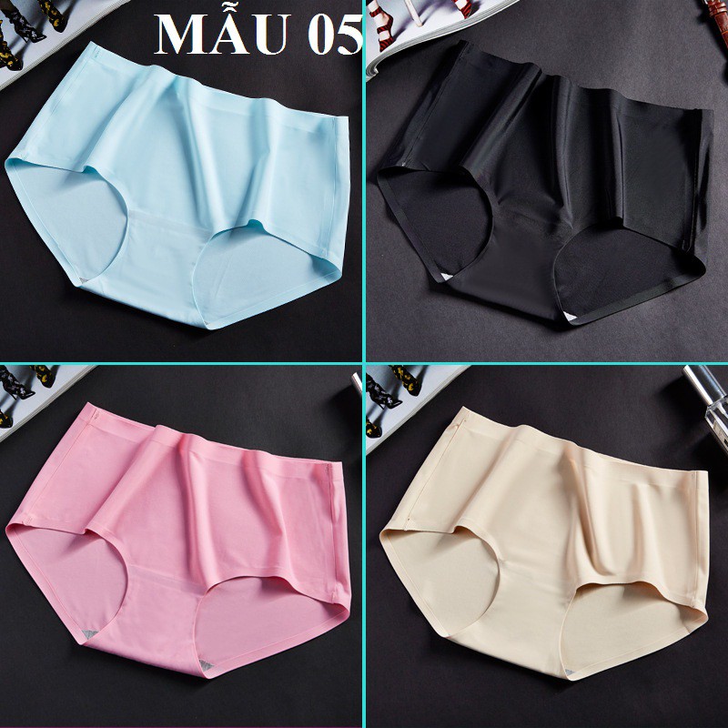 Bộ 05 Quần lót đúc ép viền size lớn cạp cao Mẫu 05
