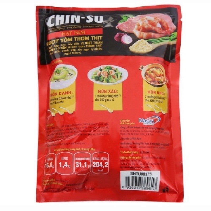 Hạt Nêm CHINSU Ngọt Tôm Thơm Thịt Gói 2Kg