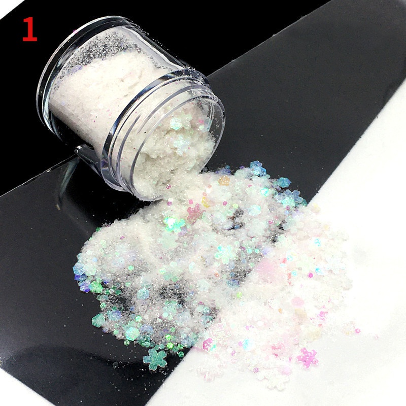 Hộp 10Ml Kim Tuyến Hình Trái Tim/ Ngôi Sao/ Trái Tim Bằng Nhựa Resin Lấp Lánh Dùng Trang Trí Đồ Trang Sức