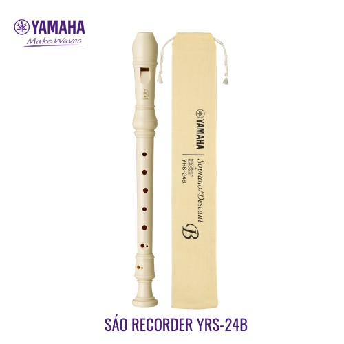 Sáo Dọc Recorder Yamaha YRS-24B - Chất Liệu Ngà oi Nhân Tạo