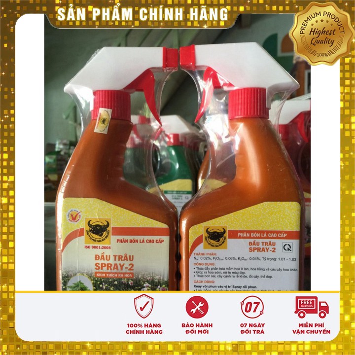 Phân bón lá đầu trâu SPRAY-2 đặc biệt cho lan kích thích ra hoa - 500ml