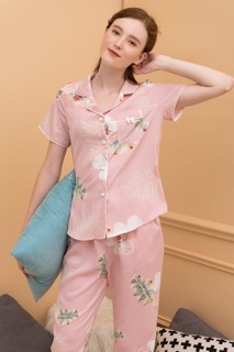 Bộ lụa satin cộc