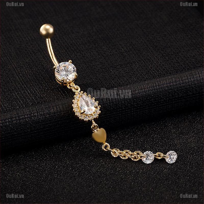 Khuyên Rốn Đính Đá Thời Trang Cá Tính Cho Nữ