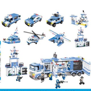 Lắp ráp Ghép Hình Cảnh Sát POLICE CITY 8IN1 1122PCS SP618