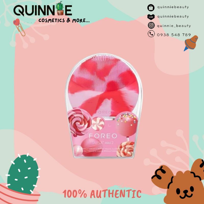 Máy rửa mặt Luna mini màu Lolipop Tím