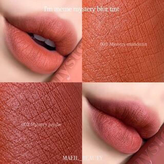 (NEW ARRIVAL 2019) Son Kem Lì I'm Meme Mystery Blur Tint Mịn Như Nhung