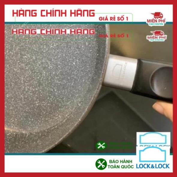 CHẢO ĐÁ LOCK&LOCK COOKPLUS HARD 6223-22CM, lòng chảo làm bằng chất teflon cap cấp