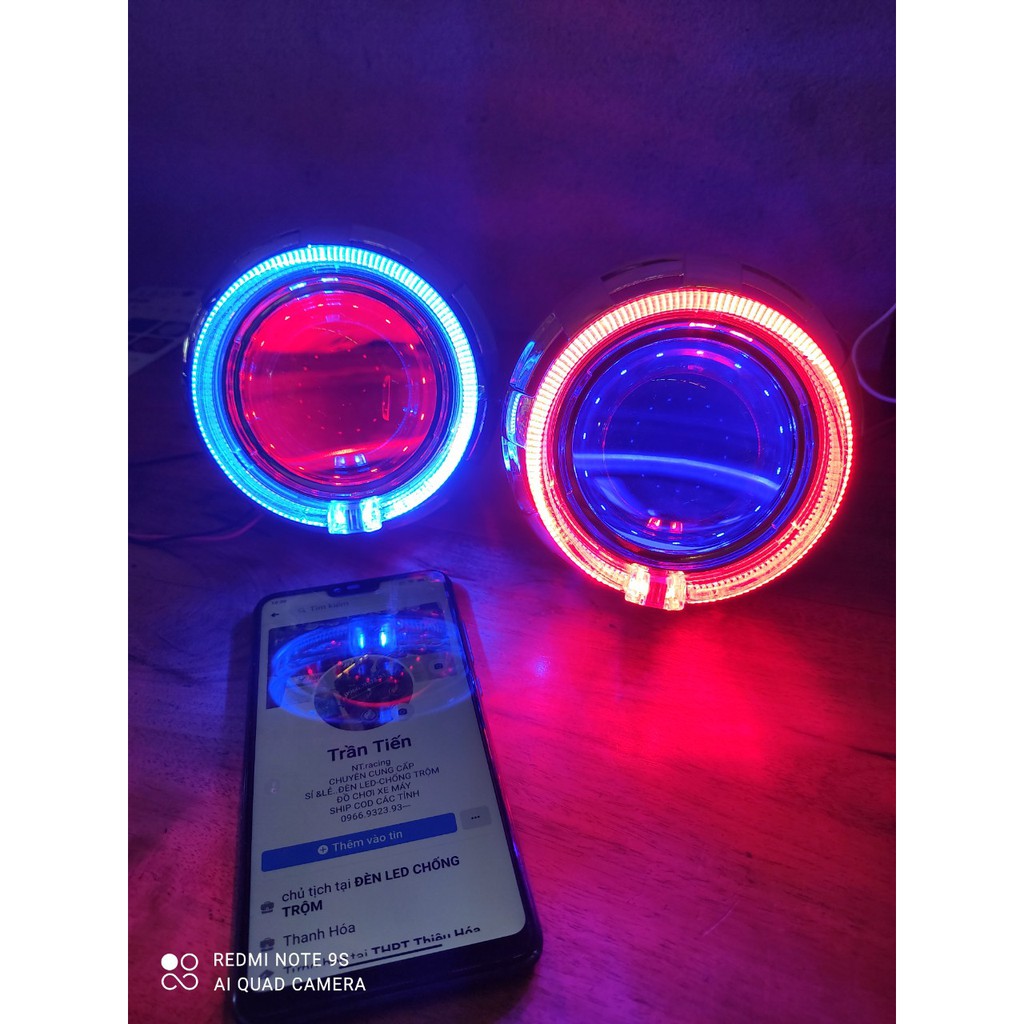 Đèn Bi Led FBX V10S +Led Mắt Quỷ+Vòng AE+Chụp Xi+Dây Nguồn