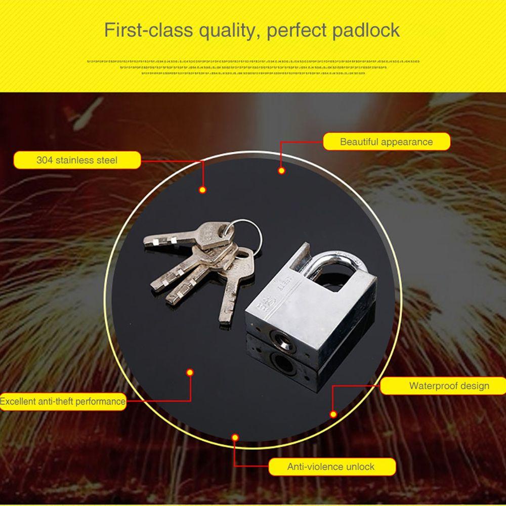 Khóa Cửa Ra Vào Chống Thấm Nước Kèm 4 Chìa Khóa Đa Chức Năng Tiện Dụng
