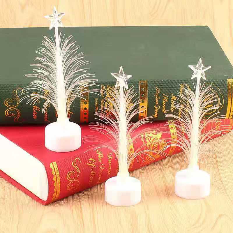 Đèn ngủ LED thay đổi màu sắc hình cây thông Noel trang trí đẹp mắt