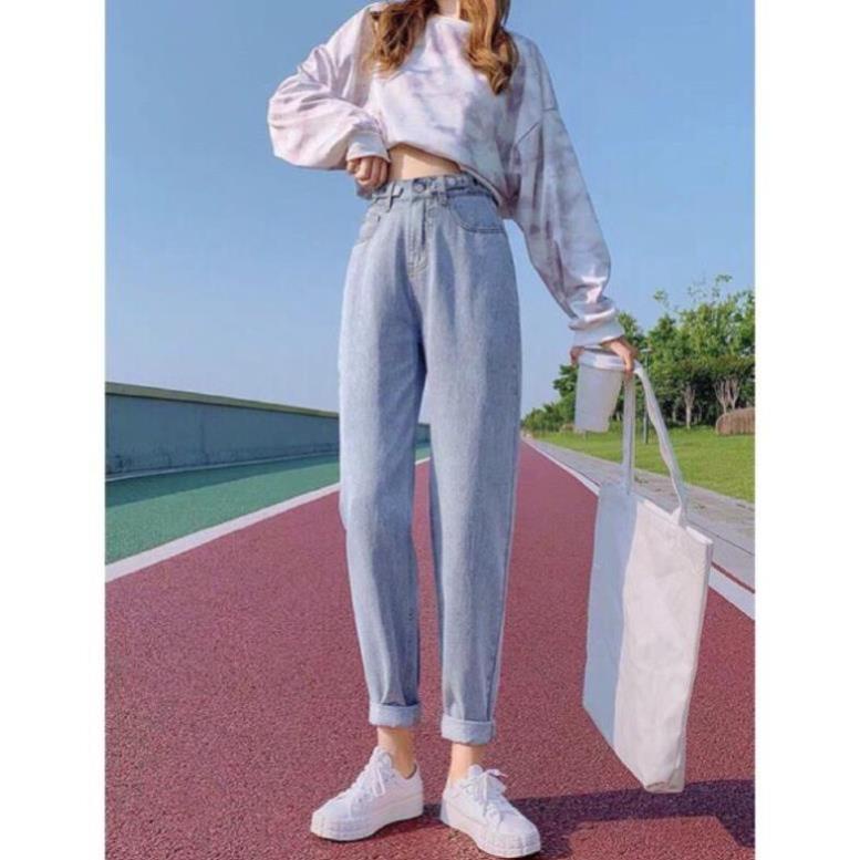 Quần jean bò baggy nữ cạp cao hàng Quảng Châu phong cách Hàn Quốc sành điệu style  2022 #SKShop #SKShop22 #SK | BigBuy360 - bigbuy360.vn