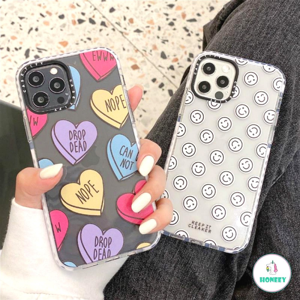 Ốp Điện Thoại Tpu Mềm Chống Sốc In Hình Trái Tim / Mặt Cười Cho Iphone 12pro Max 11 Xr Xs Max X 8 7 7 Plus | BigBuy360 - bigbuy360.vn