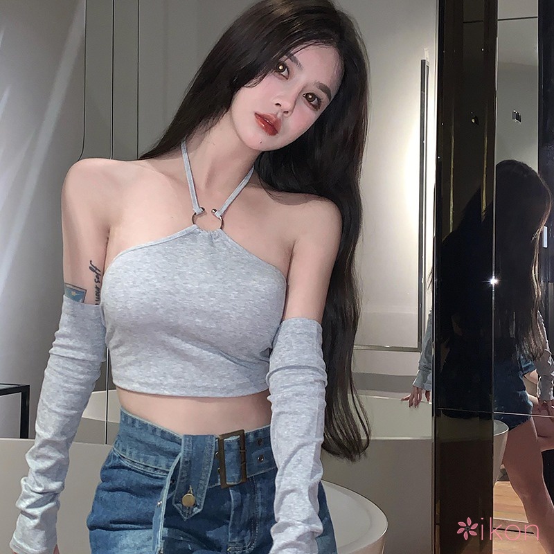 Áo Croptop Màu Sắc Thời Trang Quyến Rũ Cho Nữ