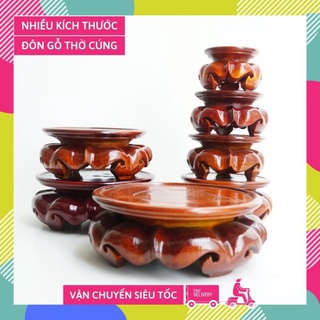 Đôn gỗ đế gỗ thờ cúng đặt tượng thờ, chậu cây, vật phẩm - Nhiều cỡ