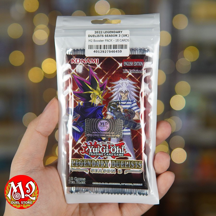 Gói thẻ bài Yugioh Booster Pack Legendary Duelists Season 3 (18 lá bài mỗi pack) - Nhập khẩu từ Anh Quốc UK