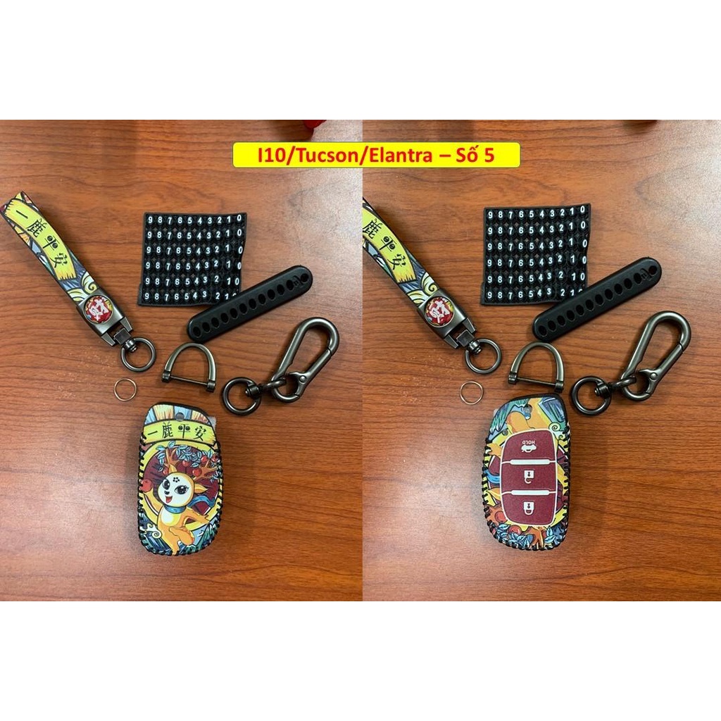 Bao da chìa khóa tài lộc cho Hyundai I10, Tucson