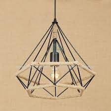 Đèn thả kim cương cuốn dây thừng TH170 thả quan cà phê