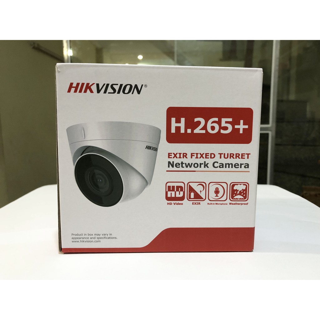 Camera IP Dome 2MP HIKVISION DS-2CD1323G0-IU tích hợp mic ghi âm,  chính hãng