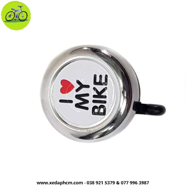 Chuông xe đạp kéo I love BIKE đa năng gắn ghi đông