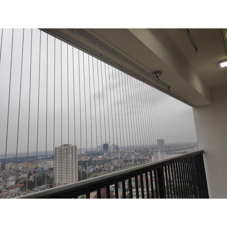 (Hàng chính hãng, lắp đặt trực tiếp) Lưới an toàn bảo vệ ban công Hòa phát, lõi sợi inox 304 bền đẹp, thi công giá xưởng