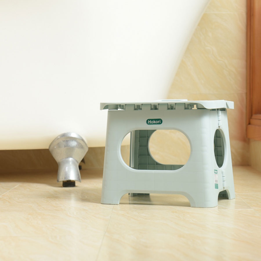 Ghế đẩu gấp gọn 2 size  Hokori Nhựa Việt Nhật ghế nhựa Hokori xếp gọn mang đi du lịch tiện lợi