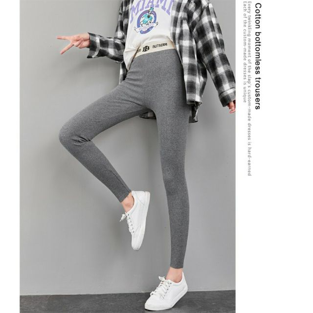 [ Mã FAMAYWA giảm 10K đơn 50K] Quần legging len tăm cạp BT | BigBuy360 - bigbuy360.vn