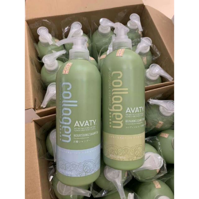 Cặp gội xả Collagen Avaty 500ml
