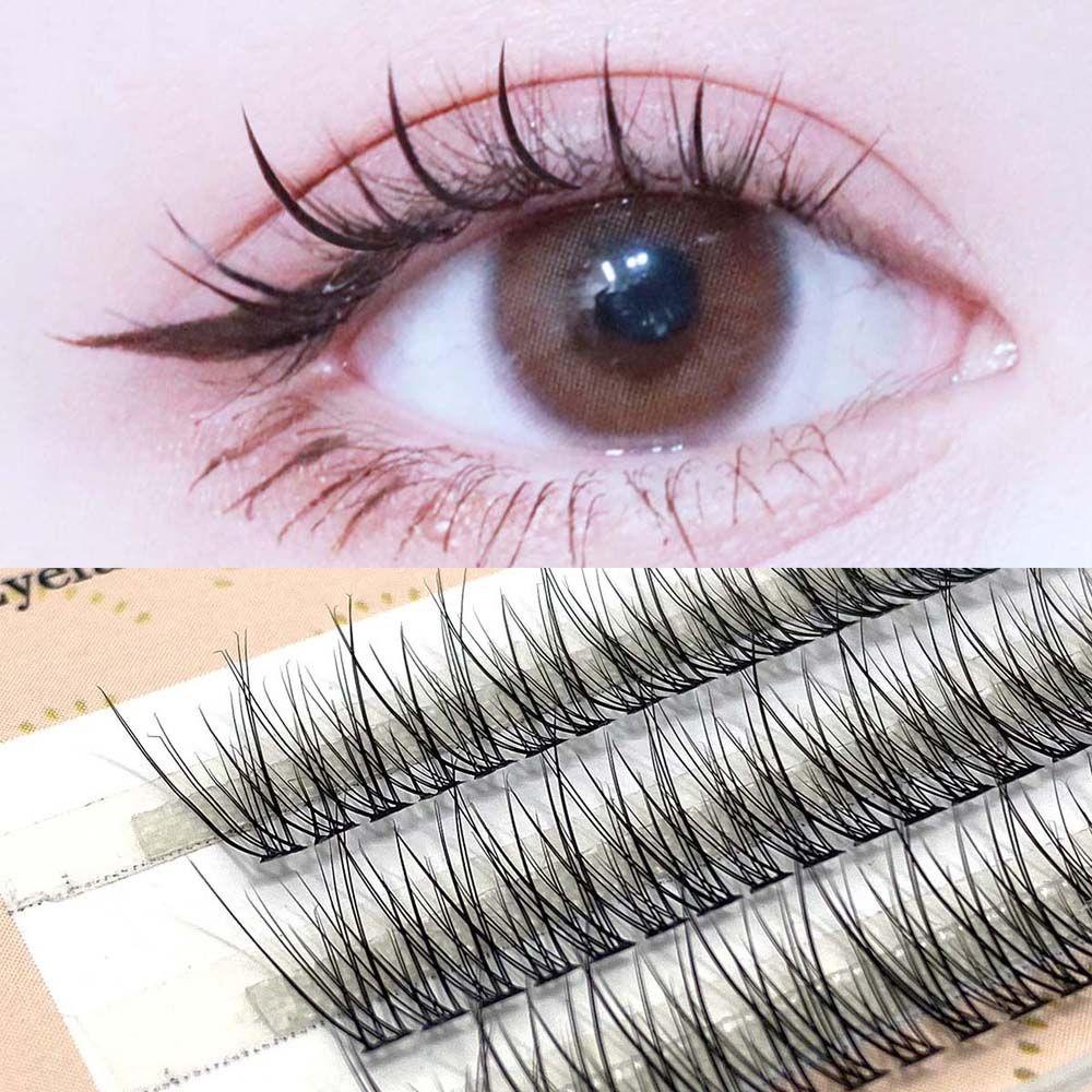 OCEANMAP Cặp Lông Mi Giả Dài Tự Dính Bằng Lông Chồn Giả Hỗn Hợp Lâu Trôi