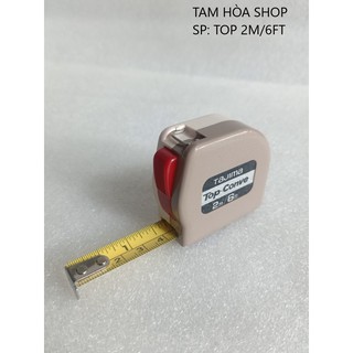 Thước cuộn cao cấp TAJIMA TOP-CONVE - dây thước màu vàng đậm, tự động dừng