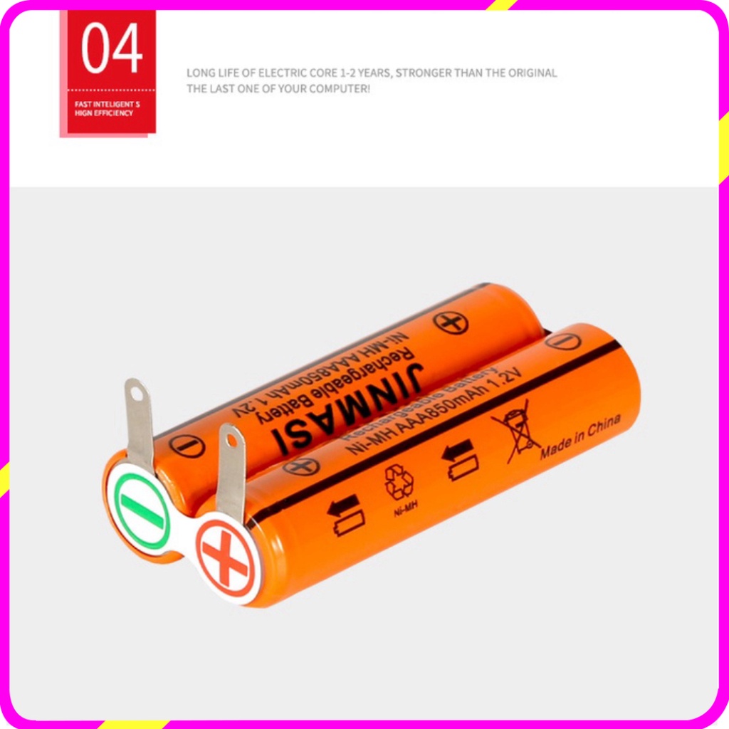 Pin Ni-MH 2.4V, 850mAh dùng cho máy cạo râu Philips JM02 - Hàng Chính Hãng