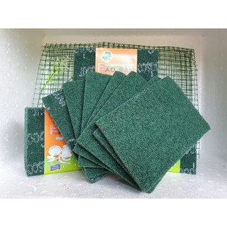 10 Miếng Cước Xanh Rửa Chén Bát