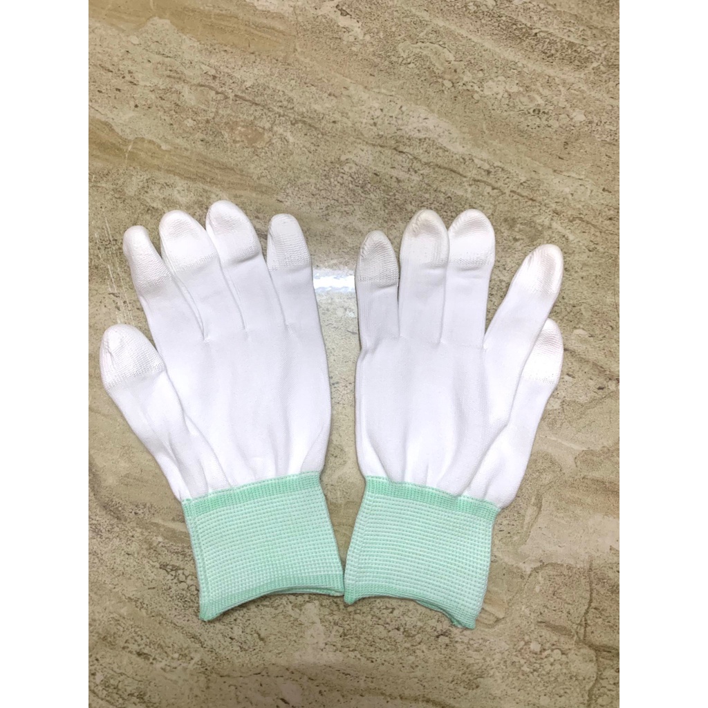 Găng Tay Phủ PU Đầu Ngón Chống Tĩnh Điện