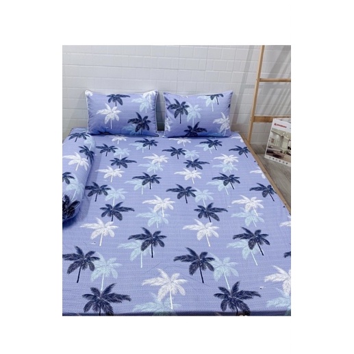 Drap Thắng Lợi, ga giường cotton 100% chuẩn logo mát mịn DỪA XÁM