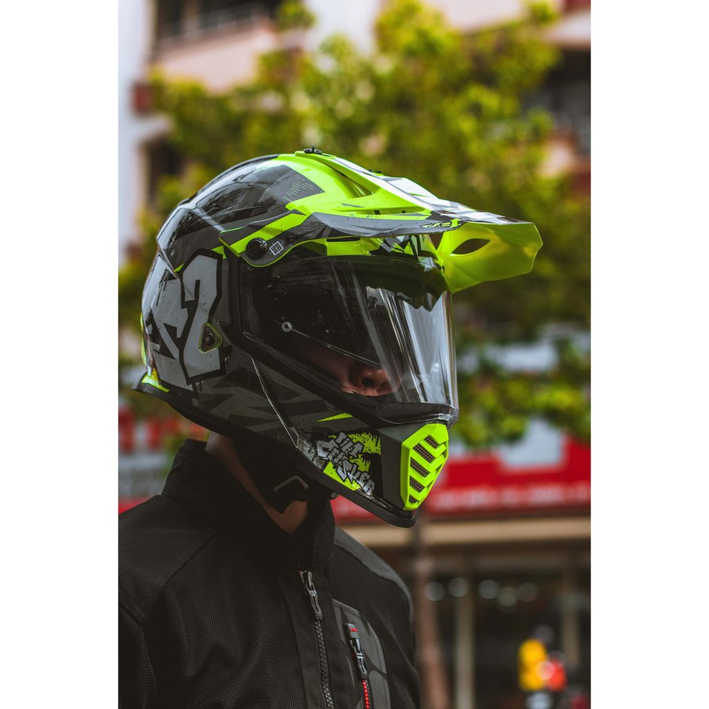 TẶNG KHÓA - Fullface LS2 PIONEER MX436 Dual Sport (2 Kính) - hàng chính hãng bảo hành 24 tháng