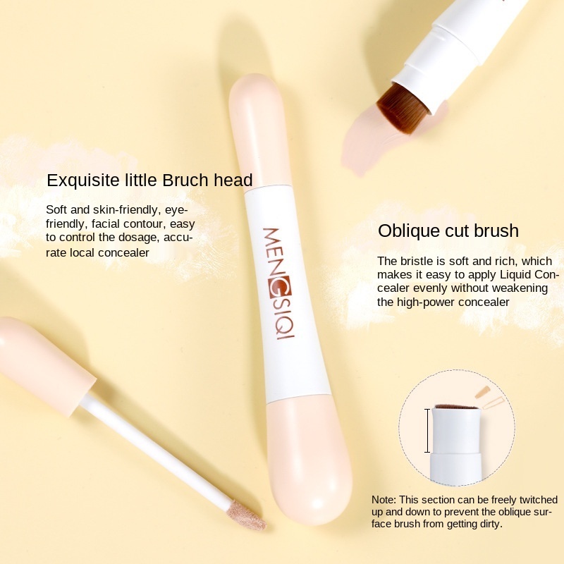 (Hàng Mới Về) Kem Che Khuyết Điểm Dạng Lỏng Che Phủ Quầng Thâm Và Mụn Kèm Cọ Tiện Dụng