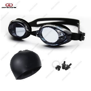 Kính bơi thể thao D68 cao cấp gồm bịt tai kẹp mũi, mắt kính thế hệ mới + (Tặng kèm mũ bơi) - DONGDONG