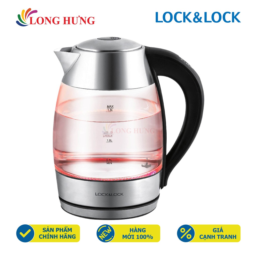 Bình đun siêu tốc Lock&amp;Lock 1,8 lít EJK341 - Hàng chính hãng