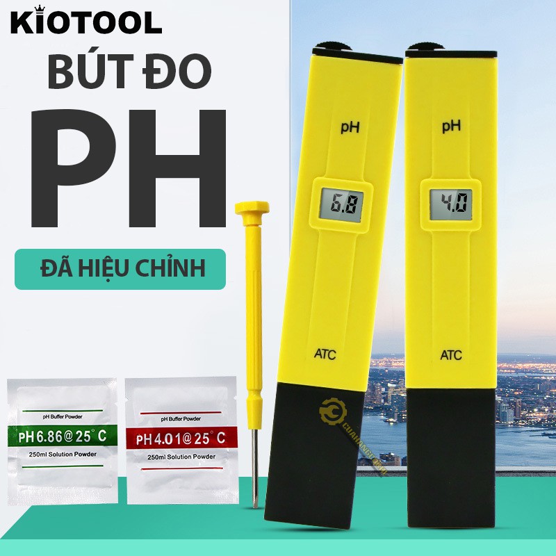 Bút đo ph Kiotool đã hiệu chỉnh dành cho hồ cá thủy sinh đo dung dịch lỏng