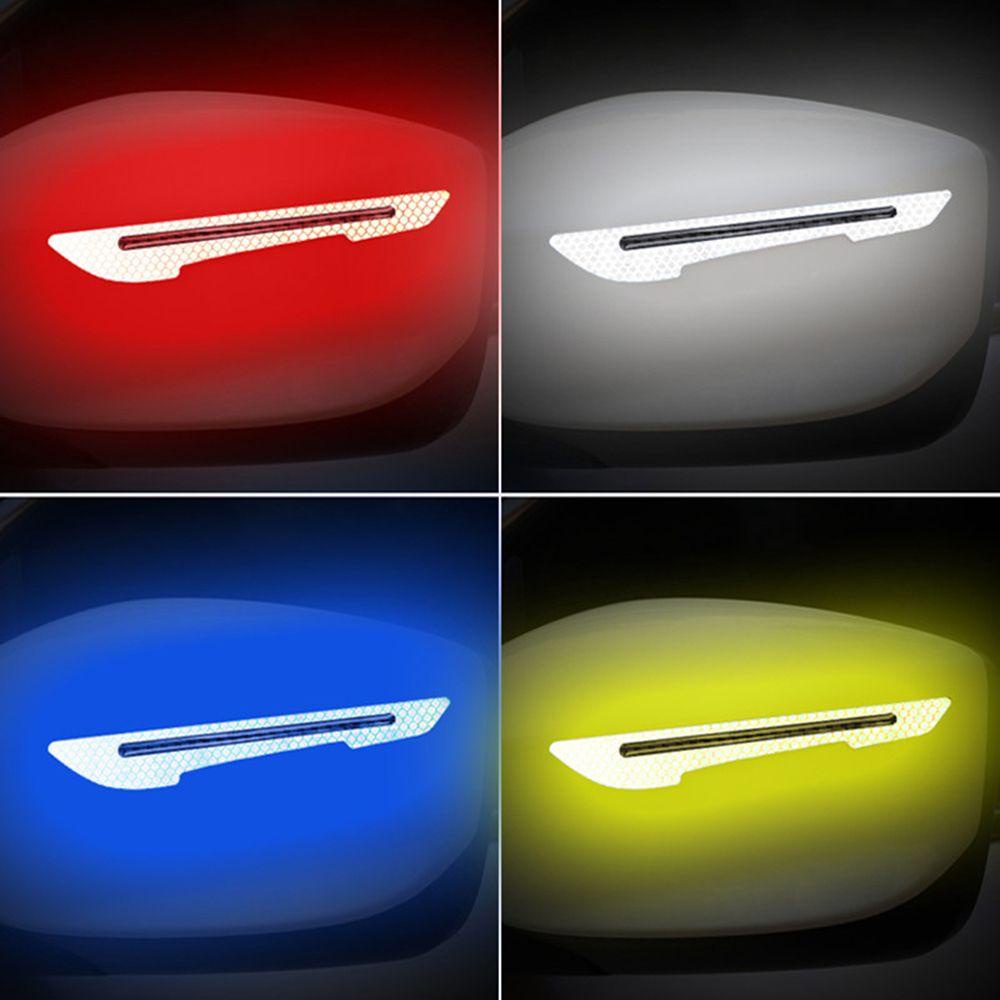 MAYSHOW Set 2 Dải Dán Phản Quang Họa Tiết Sợi Carbon Trang Trí Gương Chiếu Hậu Xe Hơi