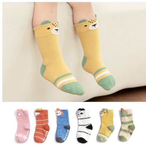 Set 5 đôi tất cotton dành cho bé dòng unisex, chất liệu dày dặn co giãn - Hàng Quảng Châu Cao Cấp