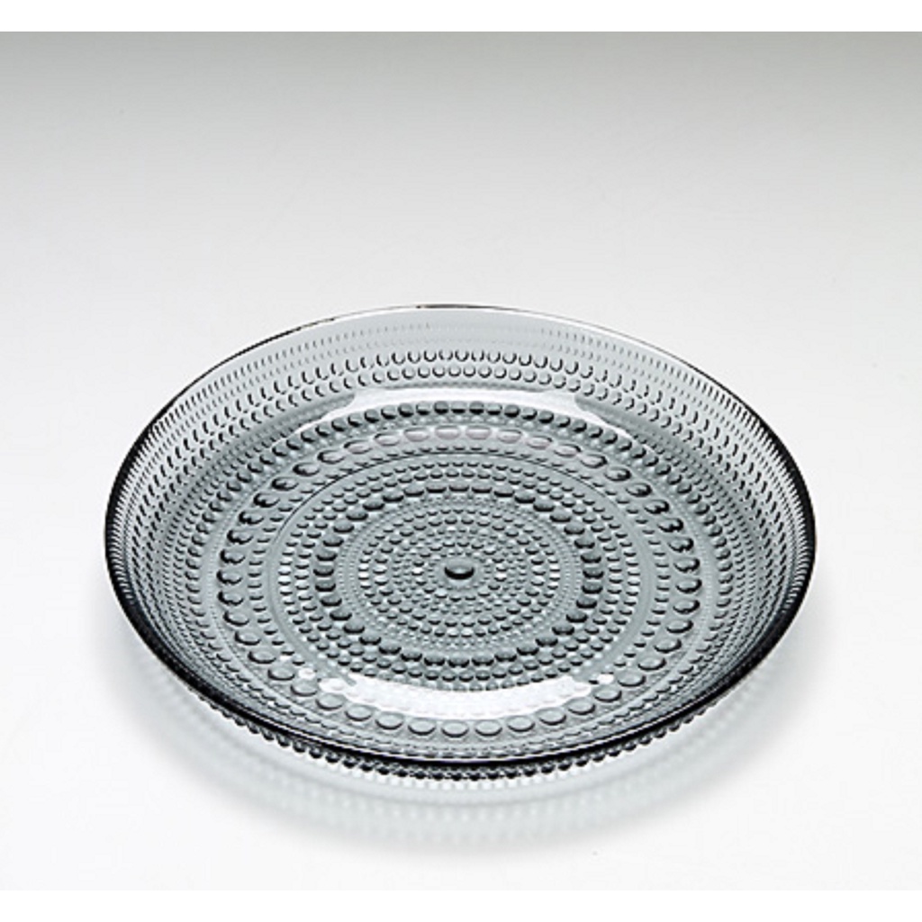 Đĩa thủy tinh Kastehelmi Iittala Màu Ghi