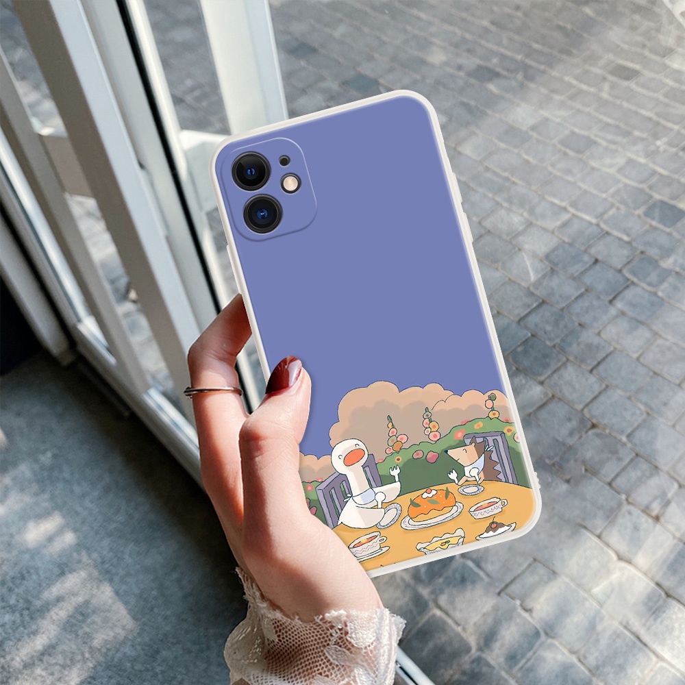 Ốp Điện Thoại Silicon Mềm Họa Tiết Vịt TPA Hoạt Hình Cho OPPO Realme Q3 PRO C21 5 5S 5i 6 6i 6s 8i 5 6 7 8 PRO #H182