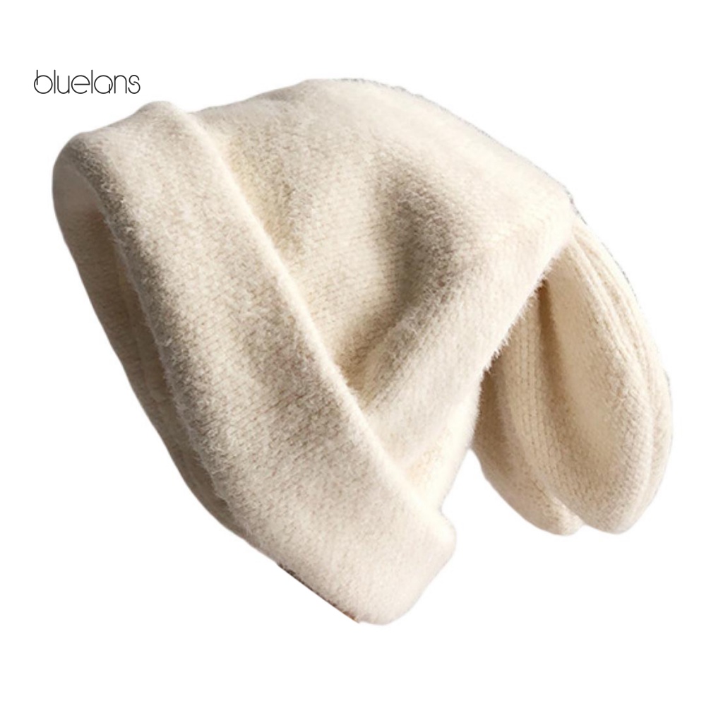 Mũ Len Beanie Đính Tai Thỏ 3D