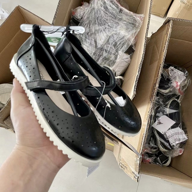 Giày bệt bé gái School F  Giày công chúa học sinh cao cấp xuất dư 0722